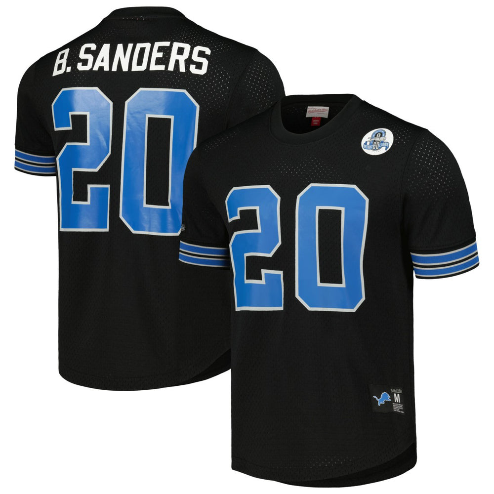 Barry Sanders Detroit Lions Retired Player Name & Number Mesh Top - Black online