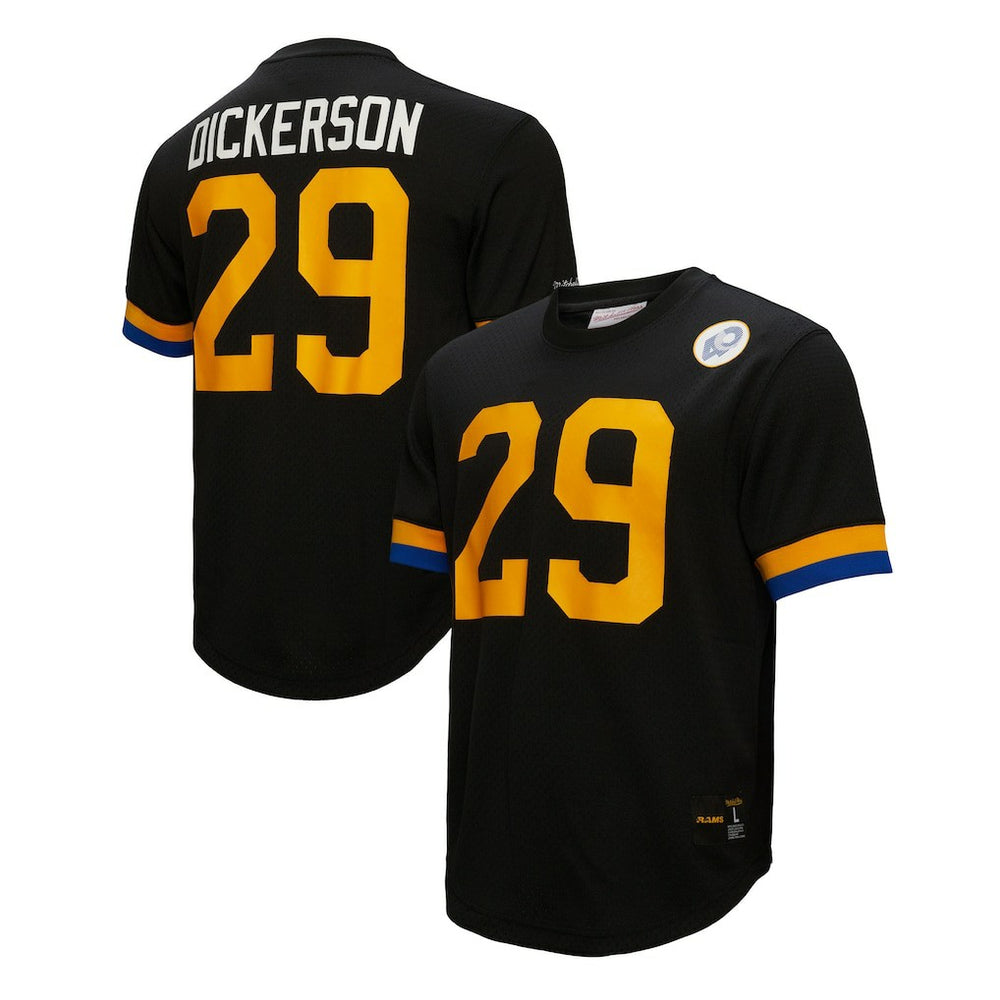 Eric Dickerson Los Angeles Rams Retired Player Name & Number Mesh Top - Black discount