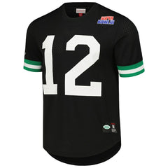Joe Namath New York Jets Retired Player Name & Number Mesh Top - Black for sale