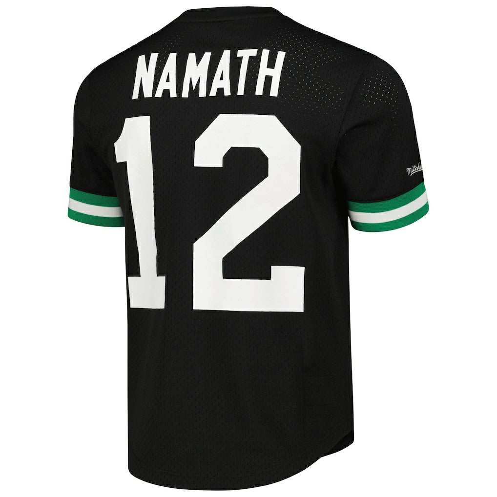 Joe Namath New York Jets Retired Player Name & Number Mesh Top - Black for sale