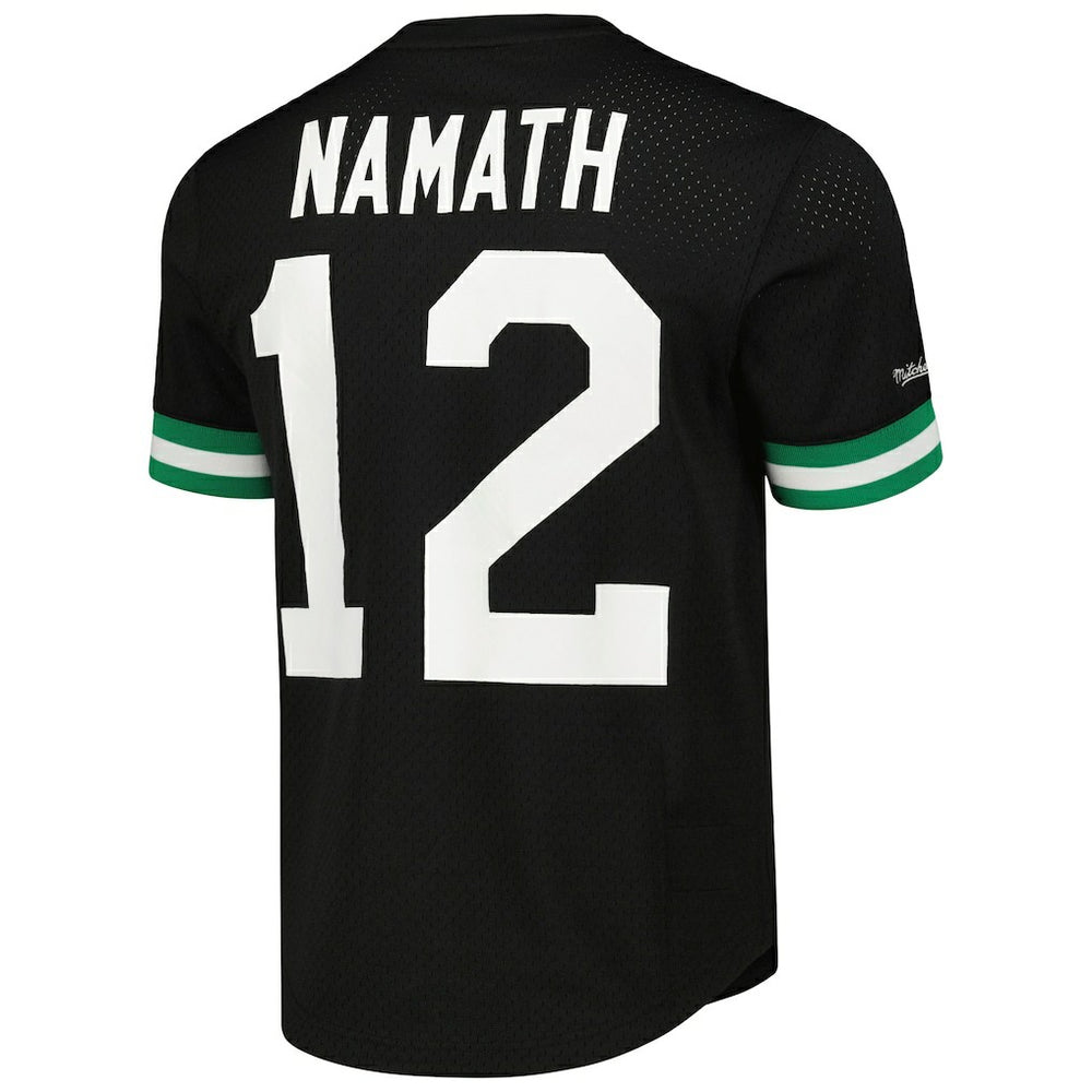 Joe Namath New York Jets Retired Player Name & Number Mesh Top - Black for sale