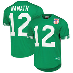 Joe Namath New York Jets Retired Player Name & Number Mesh Top - Kelly Green discount