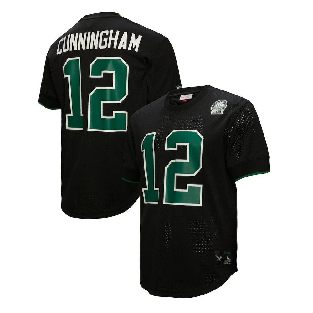 Randall Cunningham Philadelphia Eagles Retired Player Name & Number Mesh Top - Black outlet