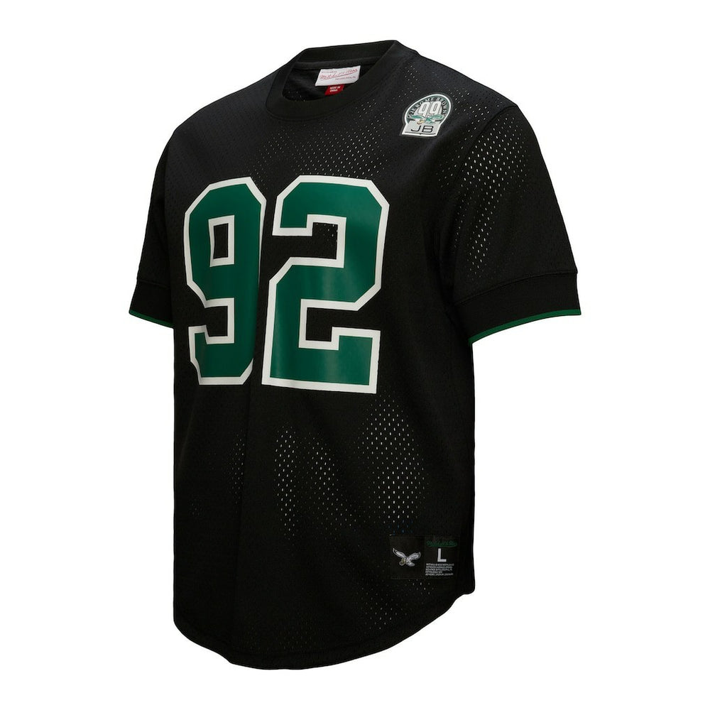 Reggie White Philadelphia Eagles Retired Player Name & Number Mesh Top - Black cheap
