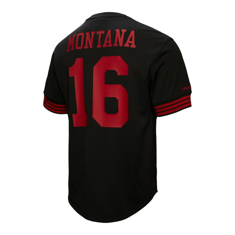 Joe Montana San Francisco 49ers Retired Player Name & Number Mesh Top - Black outlet