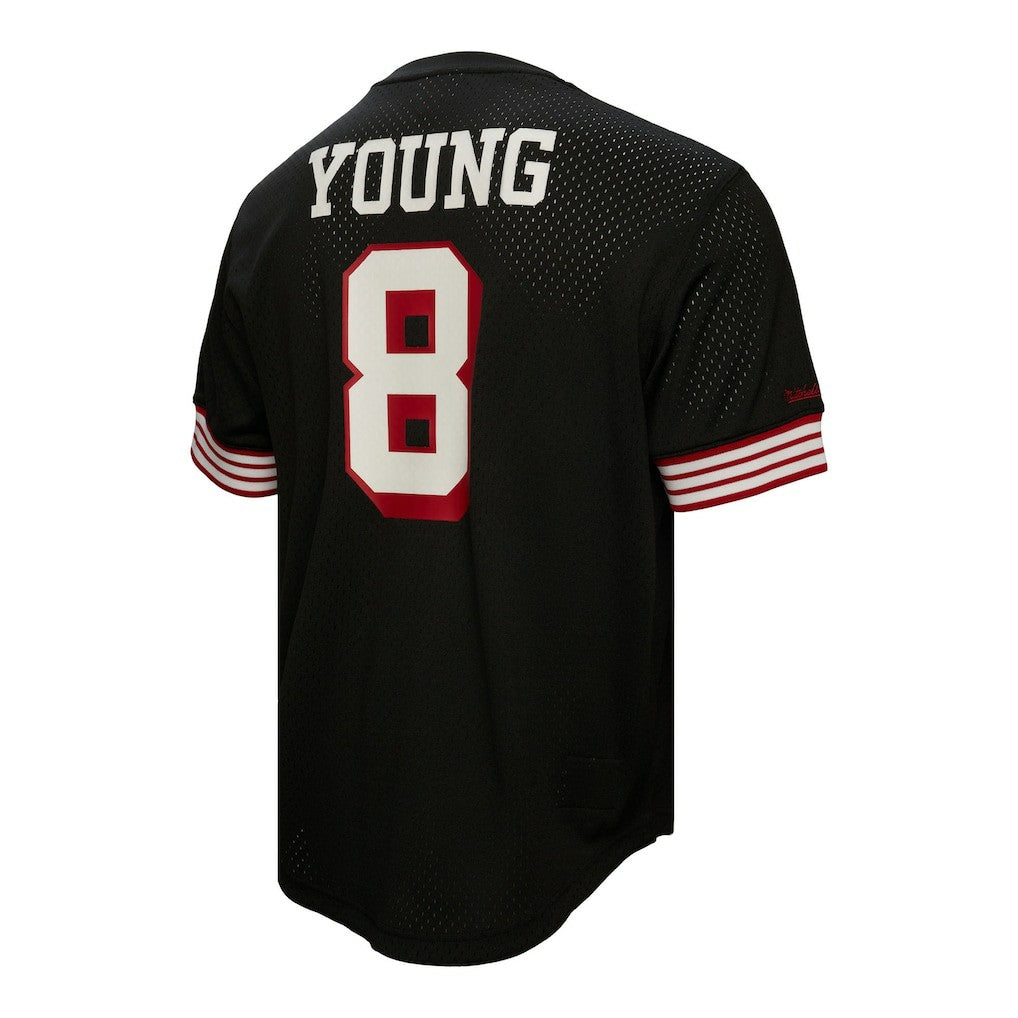 Steve Young San Francisco 49ers Retired Player Name & Number Mesh Top - Black discount