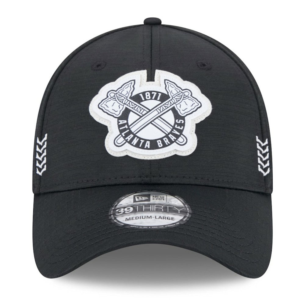 Atlanta Braves 2024 Clubhouse 39THIRTY Flex Hat - Black | New Era