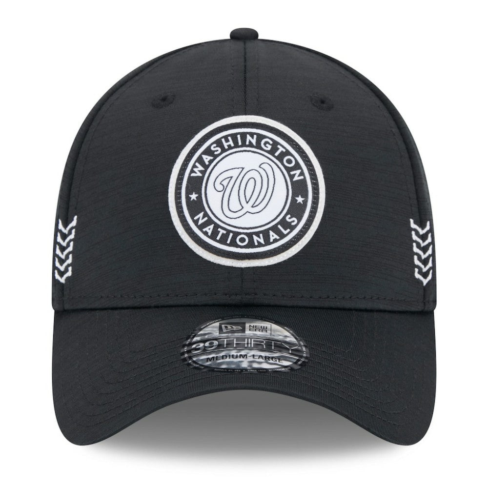 Washington Nationals 2024 Clubhouse 39THIRTY Flex Hat - Black | New Era