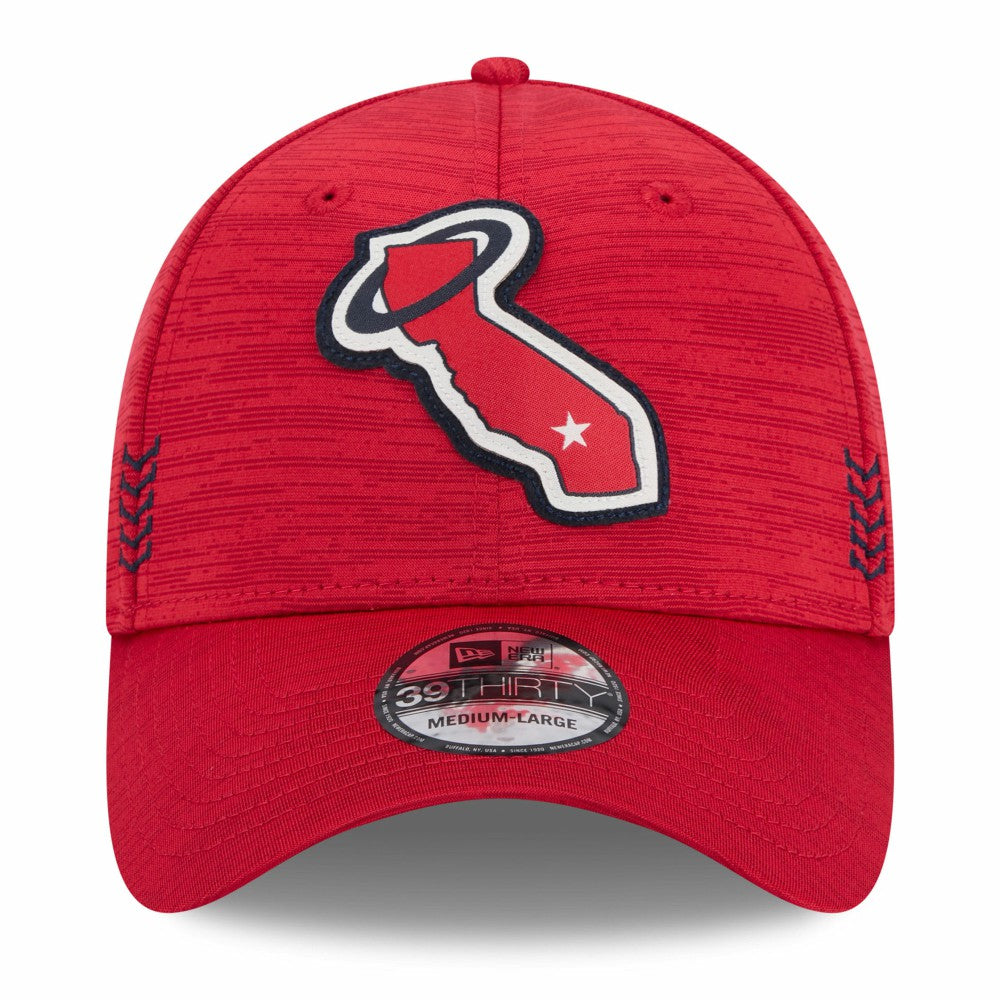 Los Angeles Angels 2024 Clubhouse 39THIRTY Flex Hat - Red | New Era