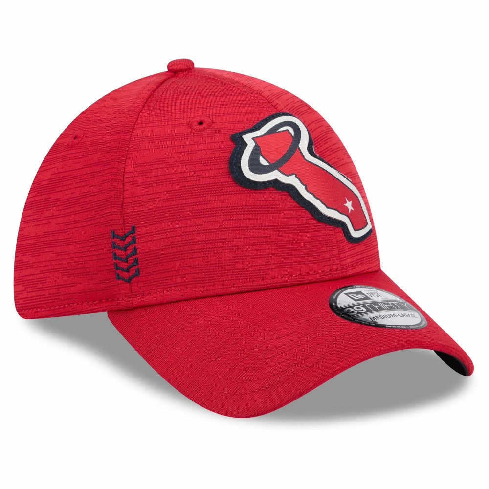 Los Angeles Angels 2024 Clubhouse 39THIRTY Flex Hat - Red | New Era