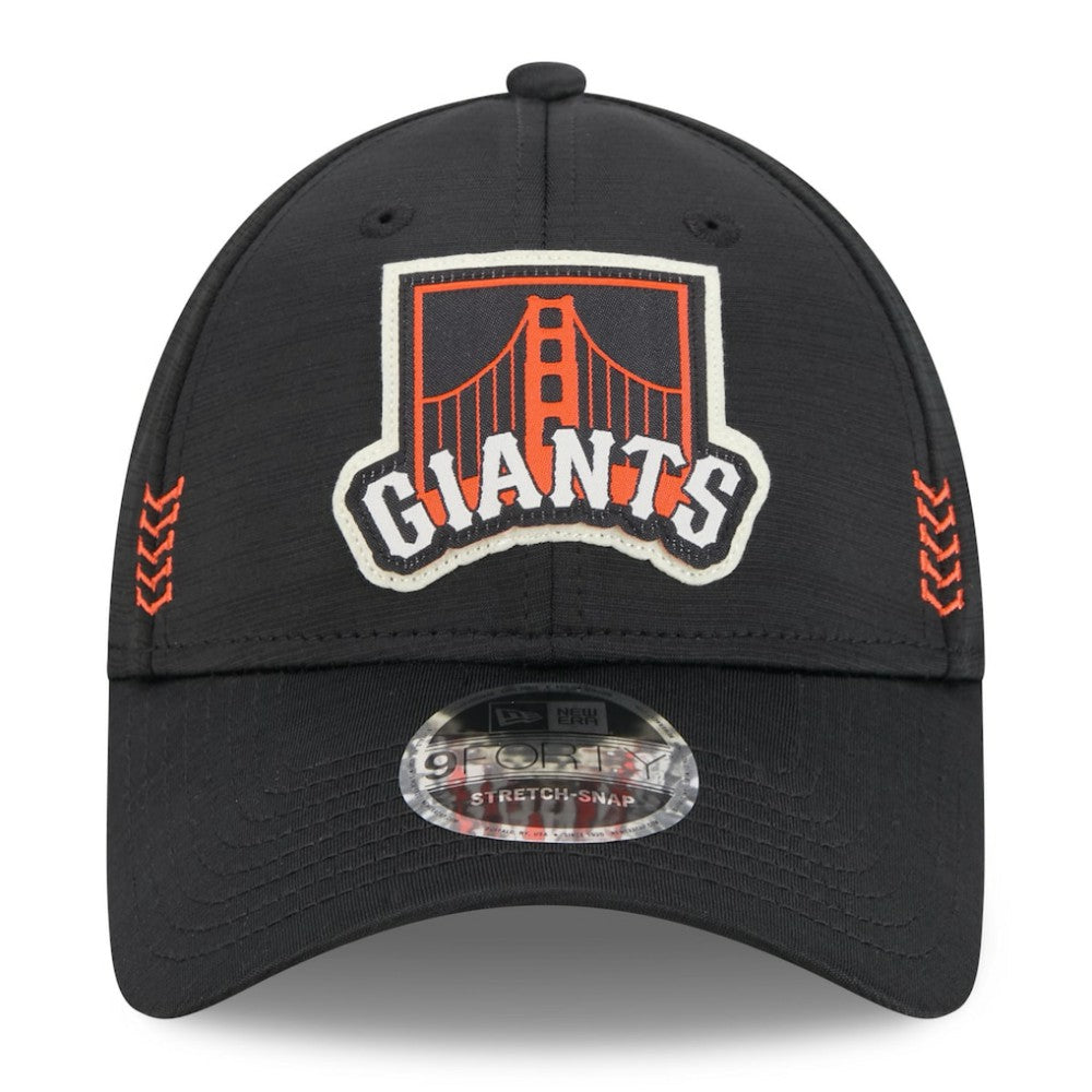 San Francisco Giants 2024 Clubhouse 9FORTY Adjustable Hat - Black | New Era
