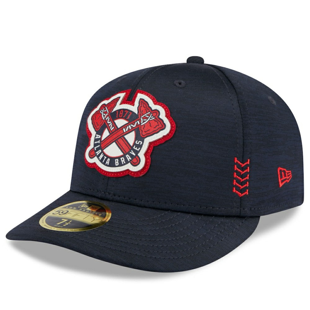 Atlanta Braves 2024 Clubhouse Low Profile 59FIFTY Fitted Hat - Navy | New Era