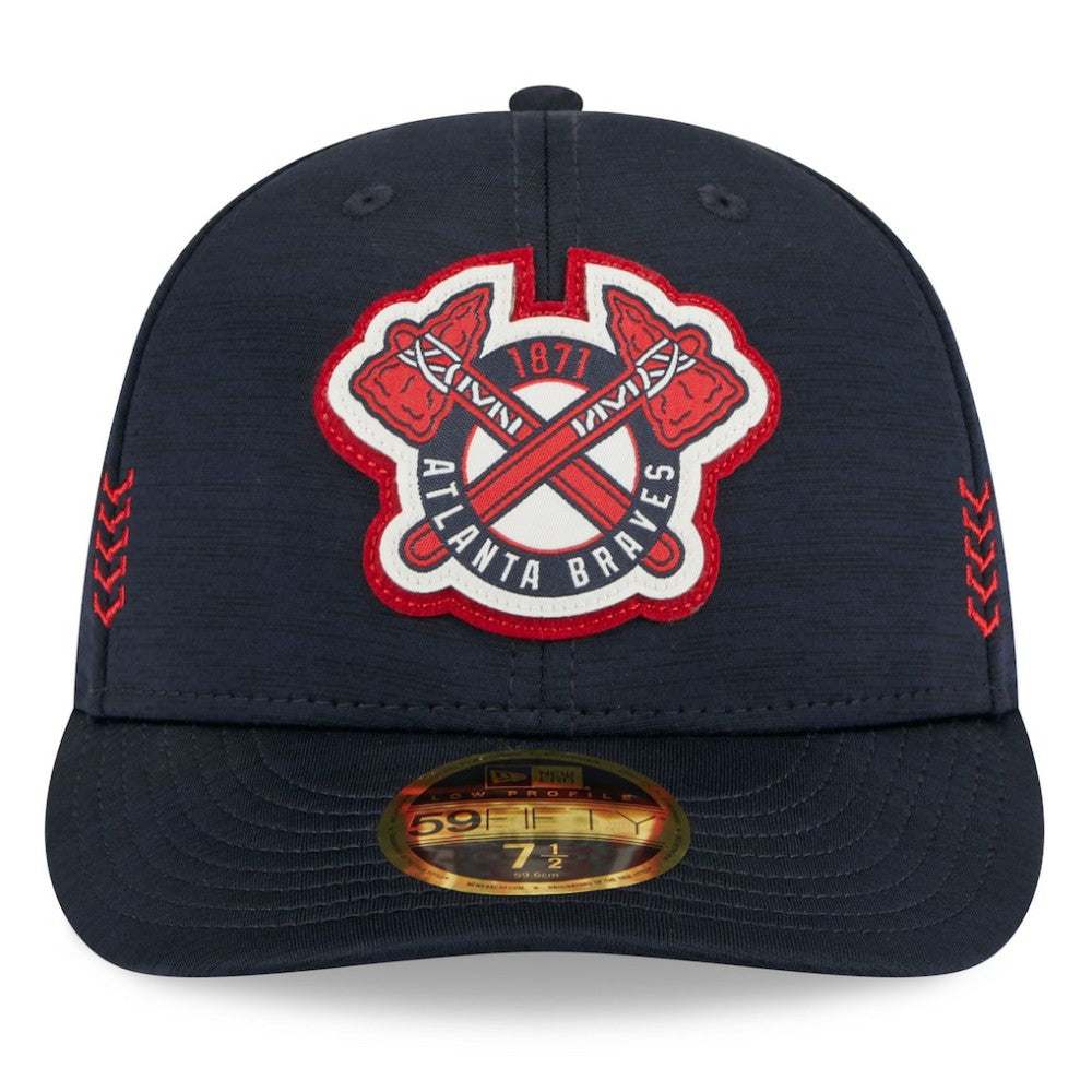 Atlanta Braves 2024 Clubhouse Low Profile 59FIFTY Fitted Hat - Navy | New Era