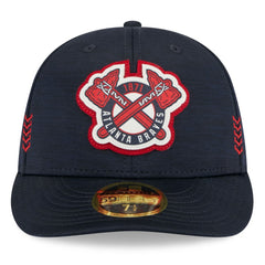 Atlanta Braves 2024 Clubhouse Low Profile 59FIFTY Fitted Hat - Navy | New Era