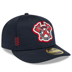 Atlanta Braves 2024 Clubhouse Low Profile 59FIFTY Fitted Hat - Navy | New Era