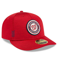 Washington Nationals 2024 Clubhouse Low Profile 59FIFTY Fitted Hat - Red | New Era