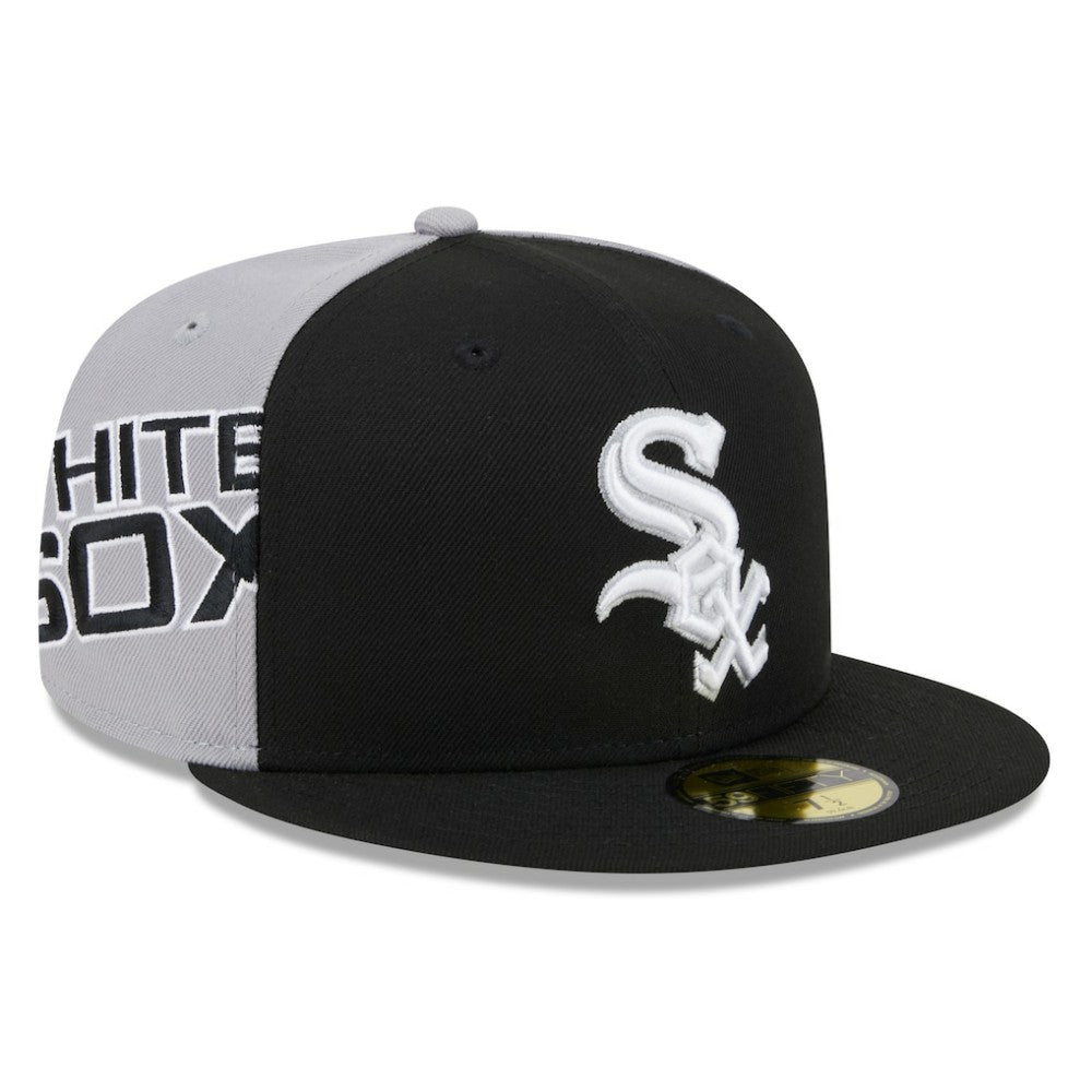 Chicago White Sox Gameday Sideswipe 59FIFTY Fitted Hat - Black/Gray | New Era