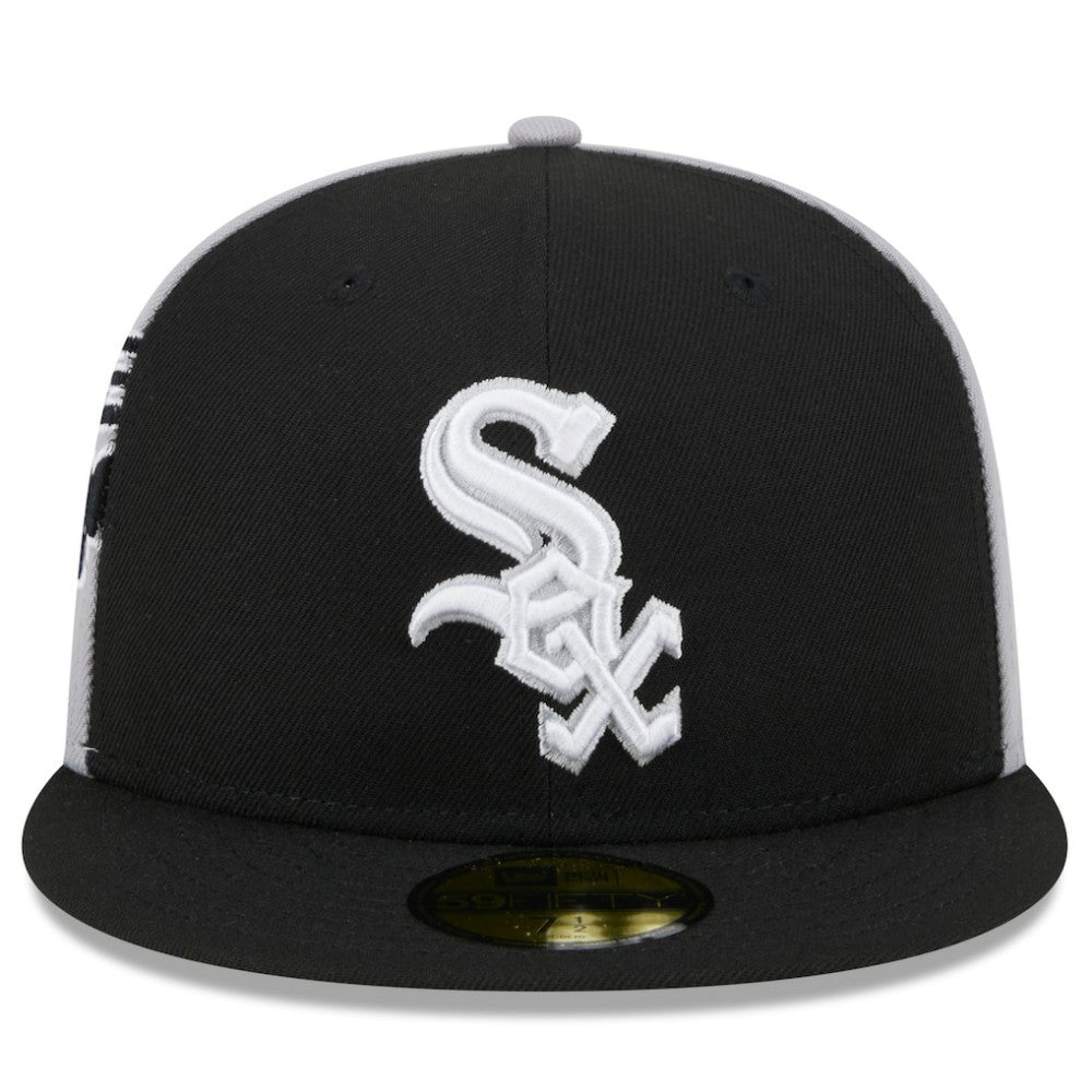 Chicago White Sox Gameday Sideswipe 59FIFTY Fitted Hat - Black/Gray | New Era