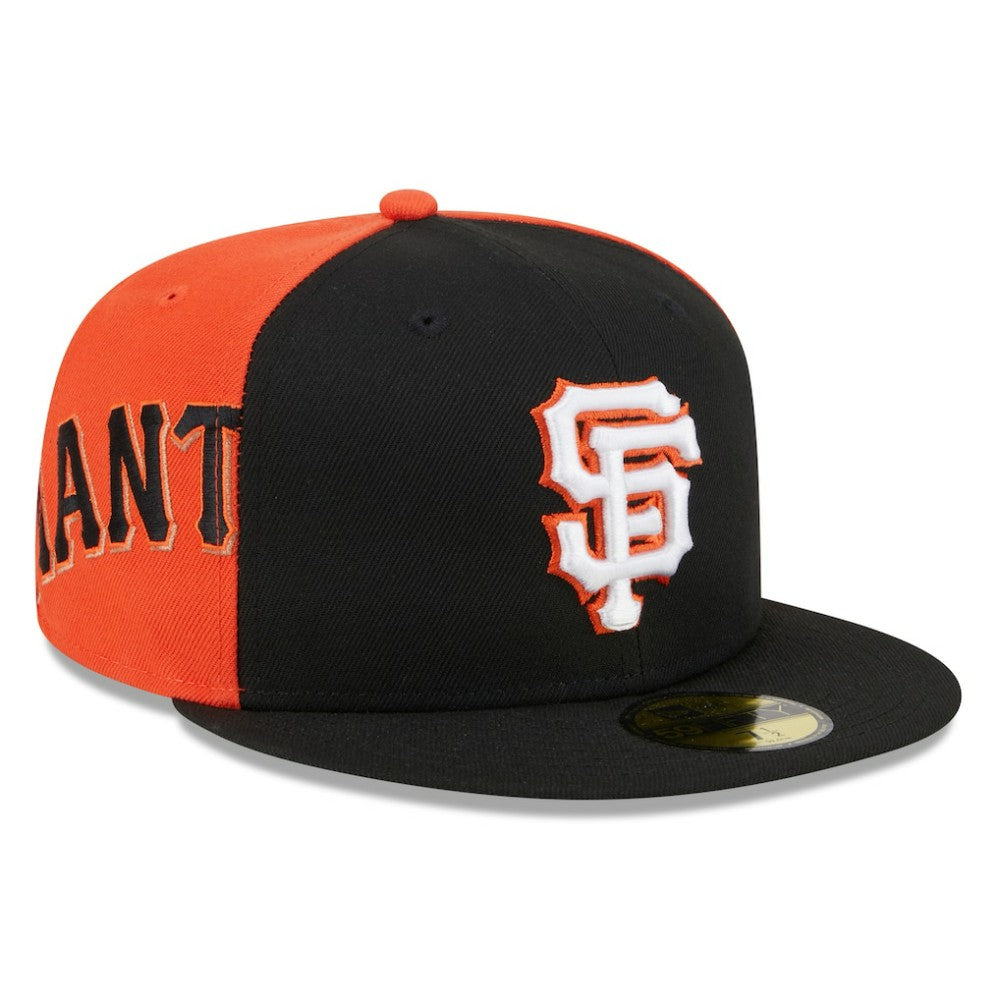 San Francisco Giants Gameday Sideswipe 59FIFTY Fitted Hat - Black/Orange | New Era