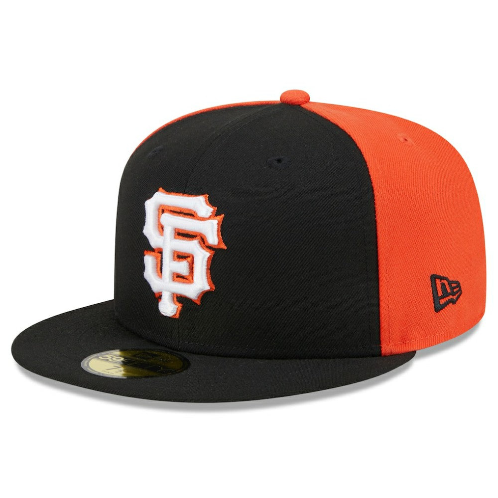 San Francisco Giants Gameday Sideswipe 59FIFTY Fitted Hat - Black/Orange | New Era