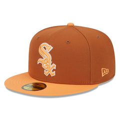 Chicago White Sox Spring Color Basic Two-Tone 59FIFTY Fitted Hat - Brown/Orange | New Era