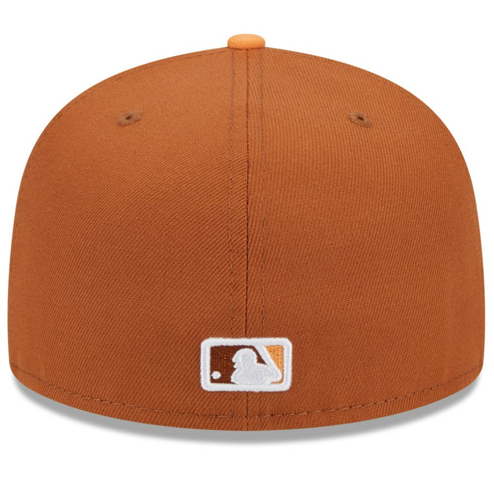 Chicago White Sox Spring Color Basic Two-Tone 59FIFTY Fitted Hat - Brown/Orange | New Era