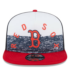 Boston Red Sox Team Foam Front A-Frame Trucker 9FIFTY Snapback Hat - White/Red | New Era