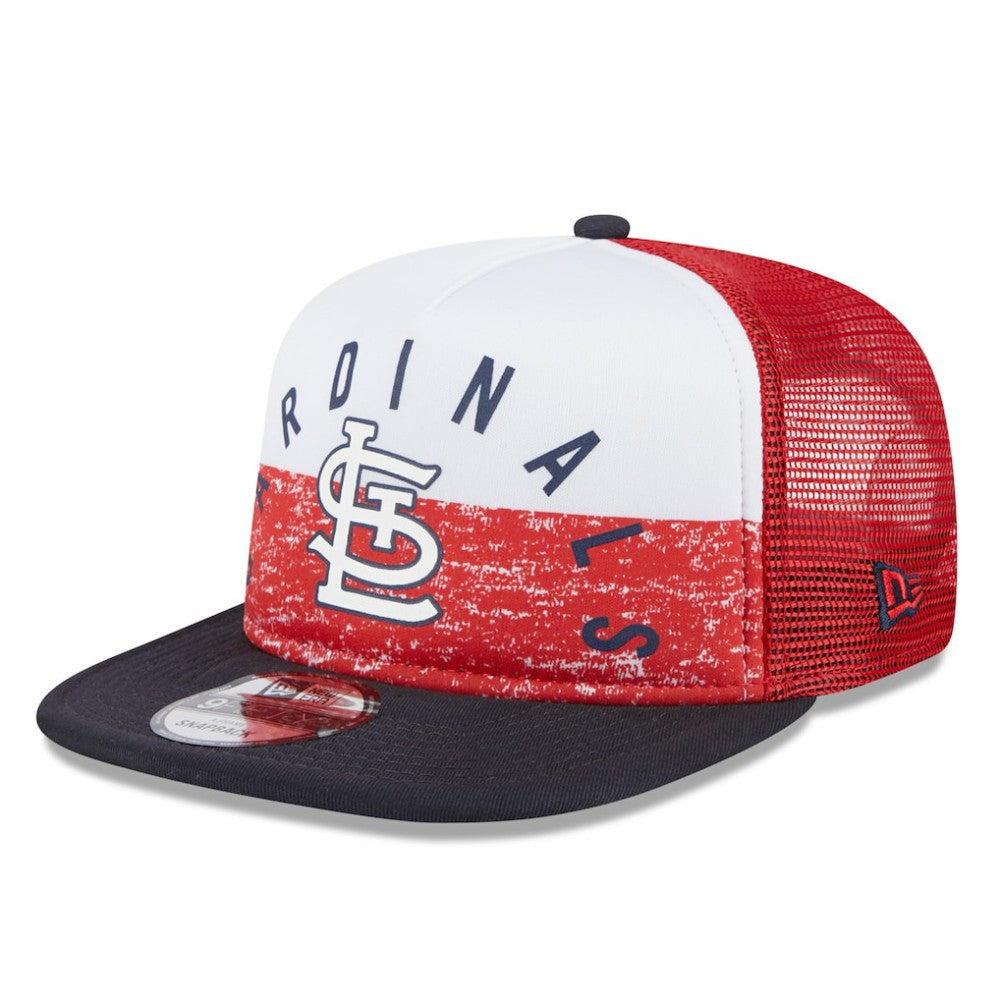 St. Louis Cardinals Team Foam Front A-Frame Trucker 9FIFTY Snapback Hat - White/Red | New Era
