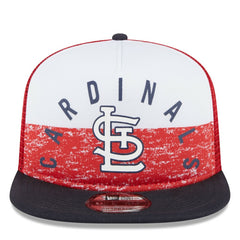 St. Louis Cardinals Team Foam Front A-Frame Trucker 9FIFTY Snapback Hat - White/Red | New Era