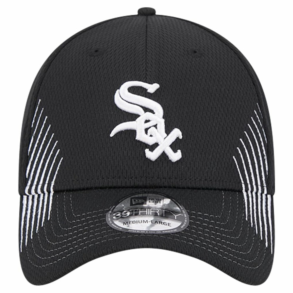Chicago White Sox Active Dash Mark 39THIRTY Flex Hat - Black | New Era