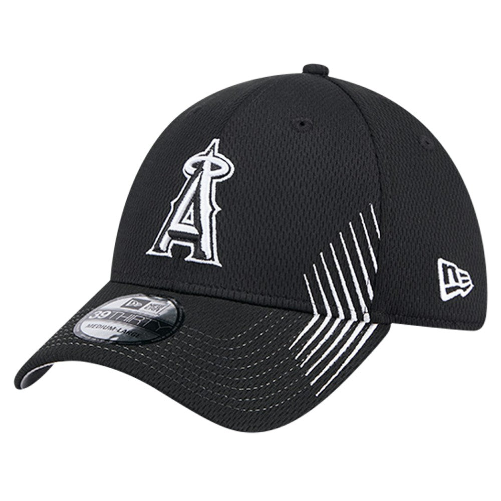 Los Angeles Angels Active Dash Mark 39THIRTY Flex Hat - Black | New Era