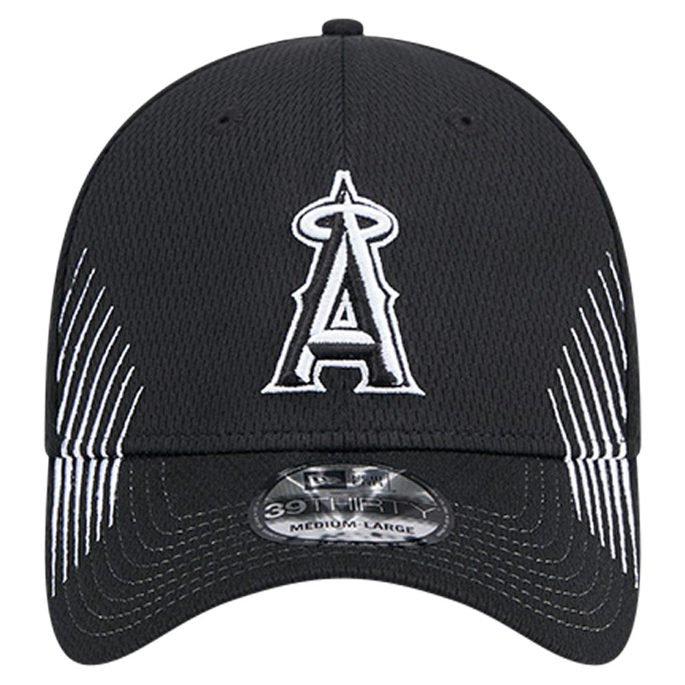 Los Angeles Angels Active Dash Mark 39THIRTY Flex Hat - Black | New Era