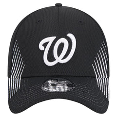 Washington Nationals Active Dash Mark 39THIRTY Flex Hat - Black | New Era