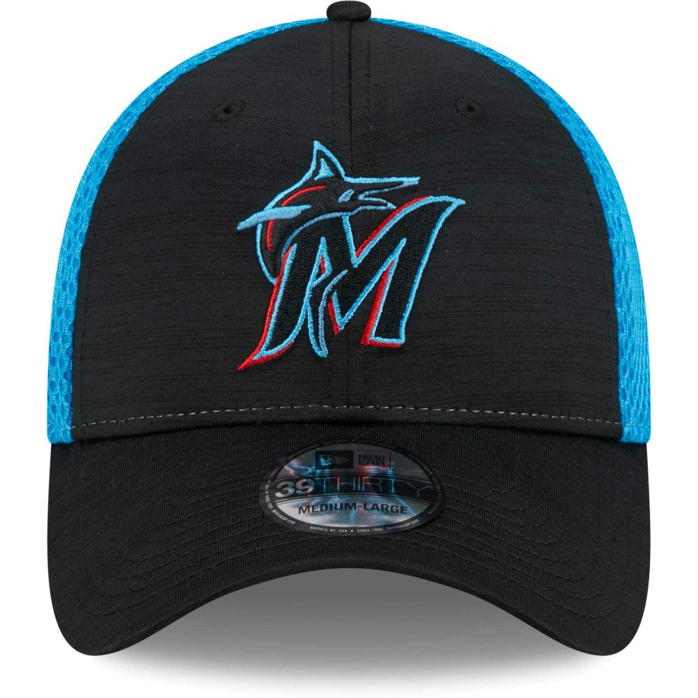 Miami Marlins Neo 39THIRTY Flex Hat - Black | New Era
