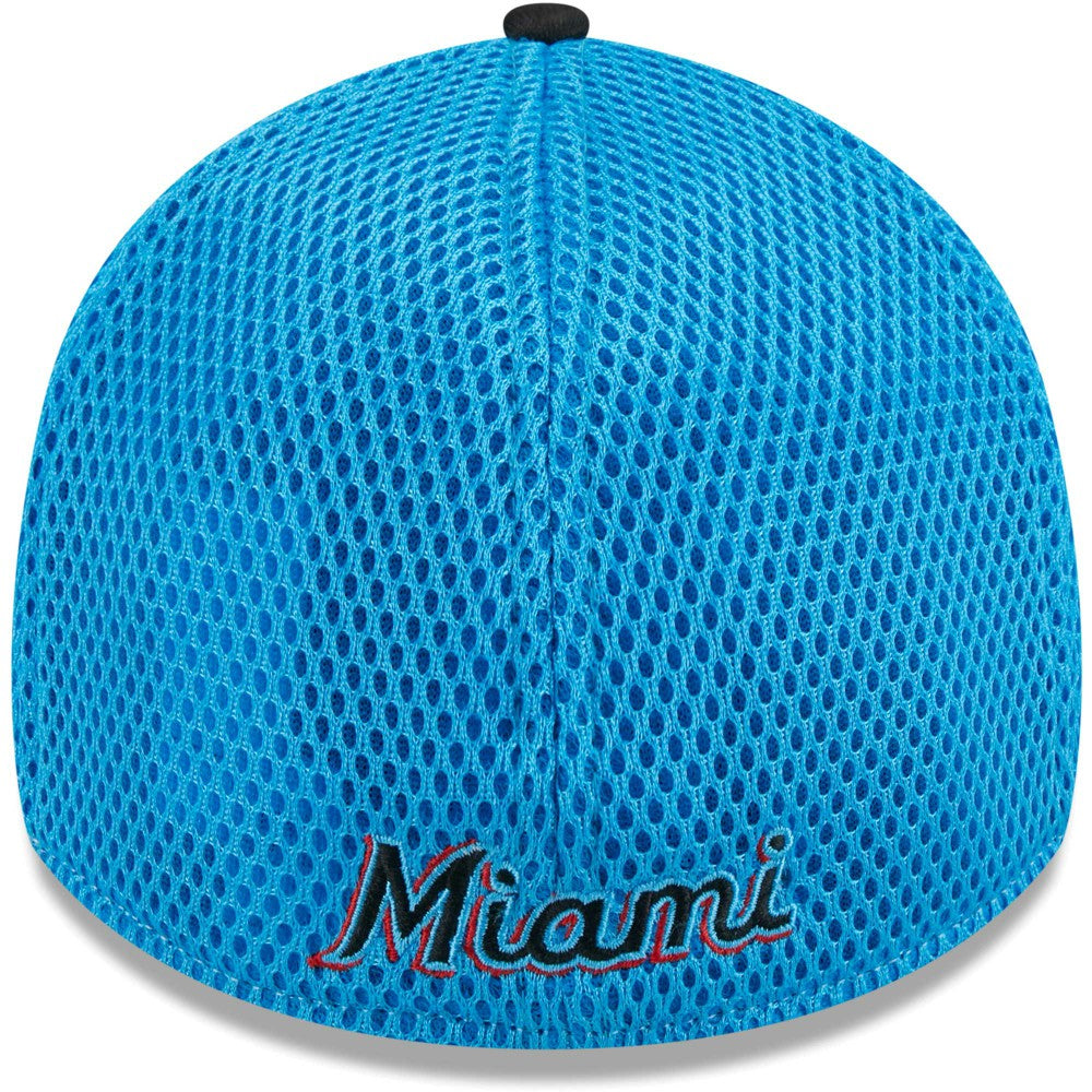 Miami Marlins Neo 39THIRTY Flex Hat - Black | New Era