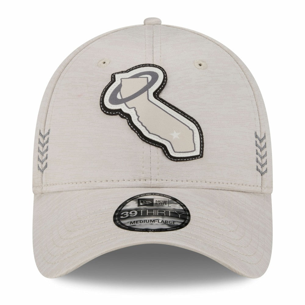 Los Angeles Angels 2024 Clubhouse 39THIRTY Flex Hat - Cream | New Era