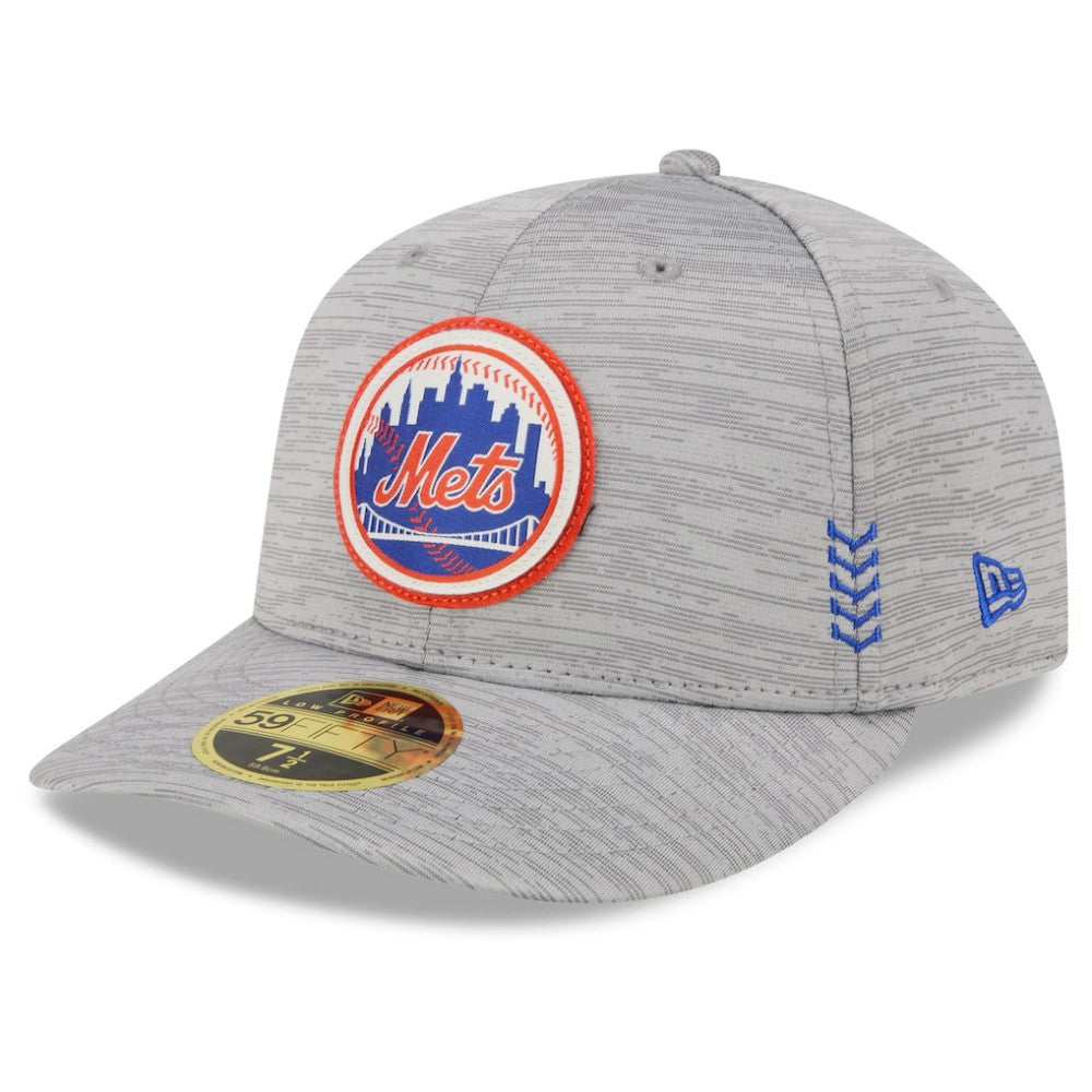 New York Mets 2024 Clubhouse Low Profile 59FIFTY Fitted Hat - Gray | New Era