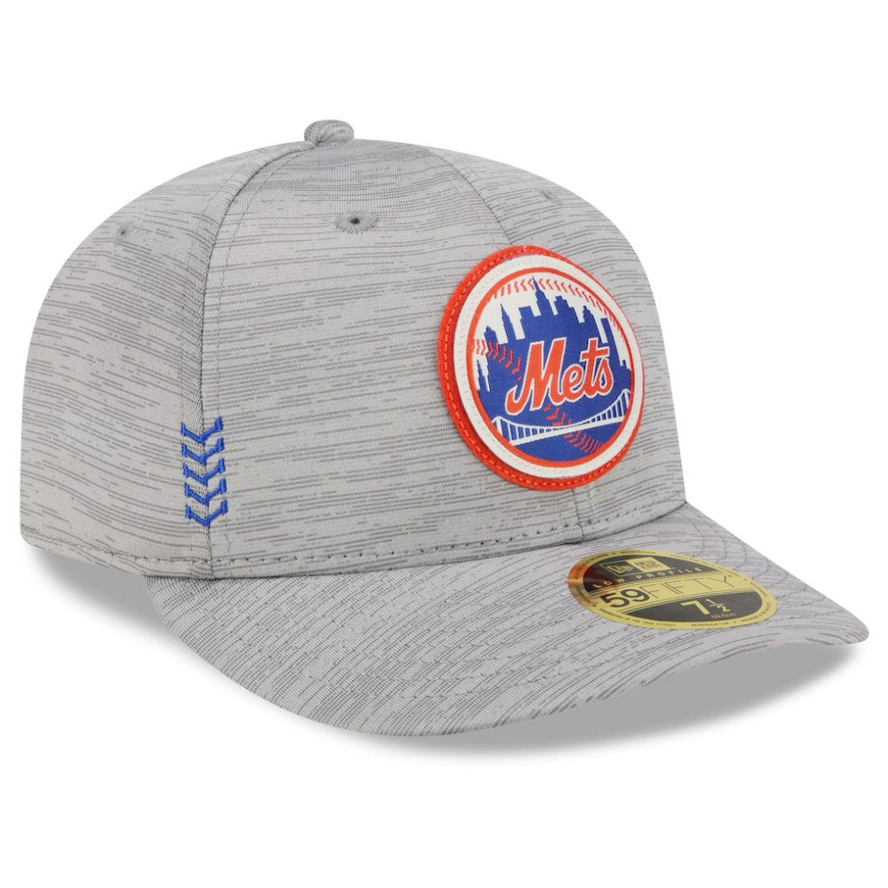 New York Mets 2024 Clubhouse Low Profile 59FIFTY Fitted Hat - Gray | New Era