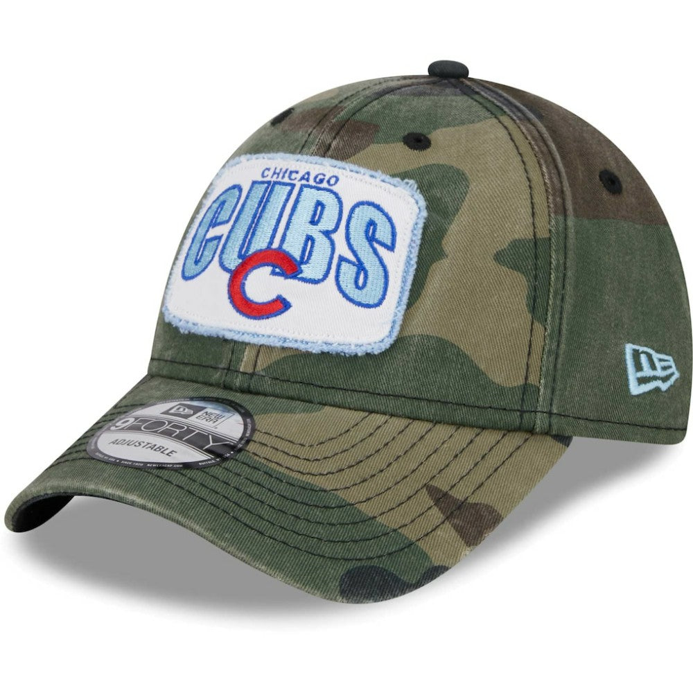 Chicago Cubs Gameday 9FORTY Adjustable Hat - Camo | New Era