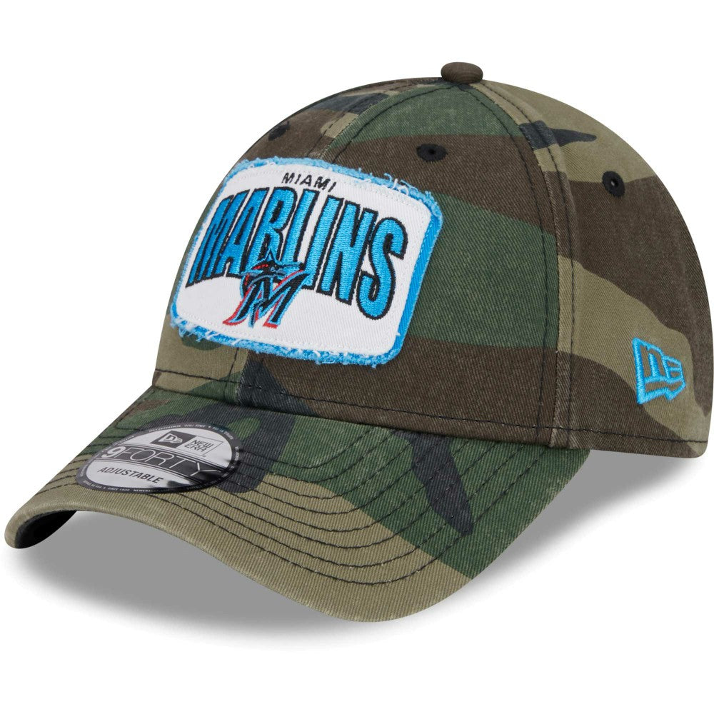 Miami Marlins Gameday 9FORTY Adjustable Hat - Camo | New Era