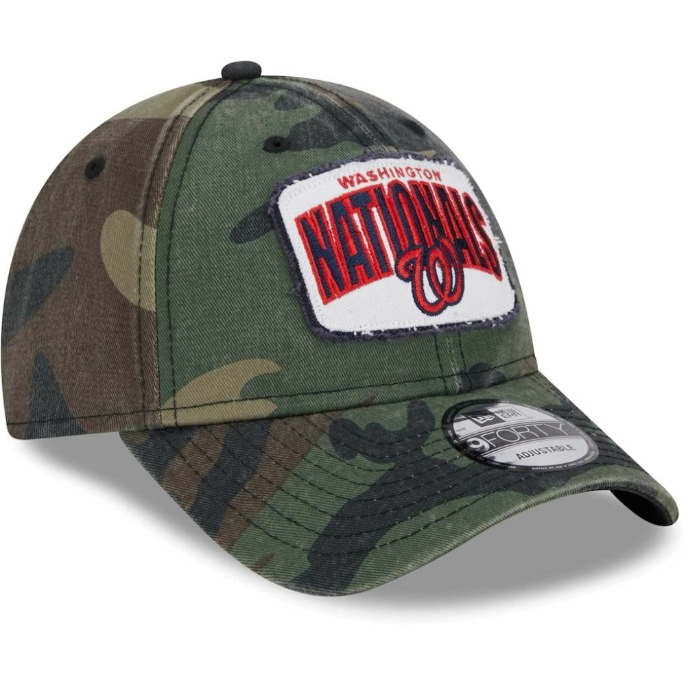 Washington Nationals Gameday 9FORTY Adjustable Hat - Camo | New Era