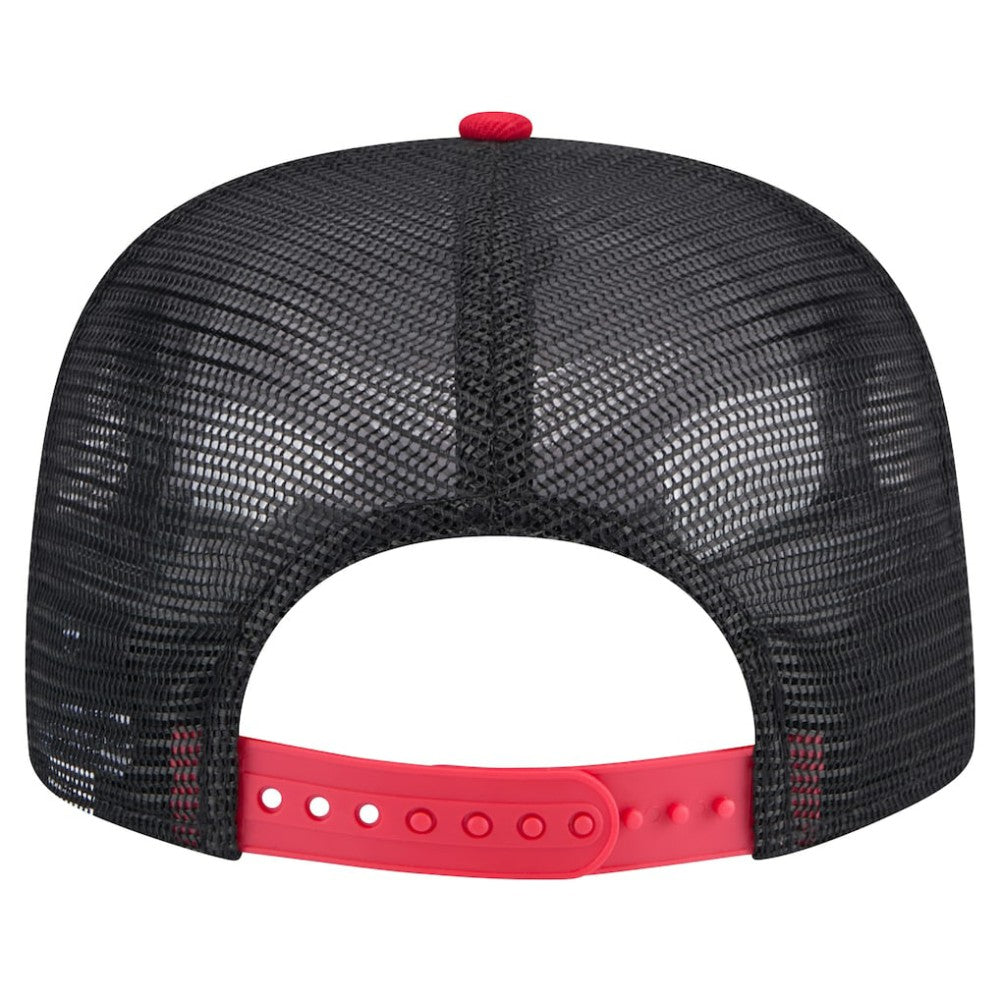 Boston Red Sox Throwback Meshback Golfer Hat - Black | New Era