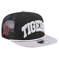 Detroit Tigers Throwback Meshback Golfer Hat - Black | New Era