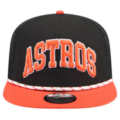 Houston Astros Throwback Meshback Golfer Hat - Black | New Era