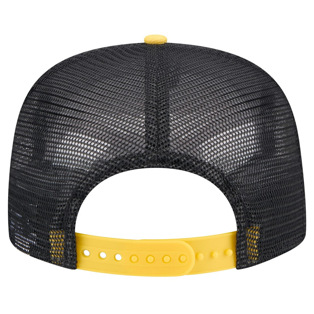 Milwaukee Brewers Throwback Meshback Golfer Hat - Black | New Era