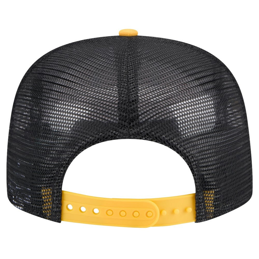 Athletics Throwback Meshback Golfer Hat - Black | New Era