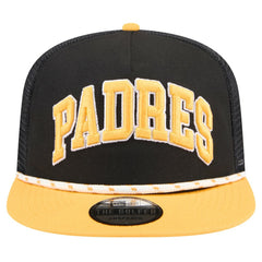 San Diego Padres Throwback Meshback Golfer Hat - Black | New Era
