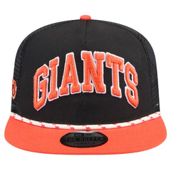 San Francisco Giants Throwback Meshback Golfer Hat - Black | New Era