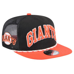 San Francisco Giants Throwback Meshback Golfer Hat - Black | New Era