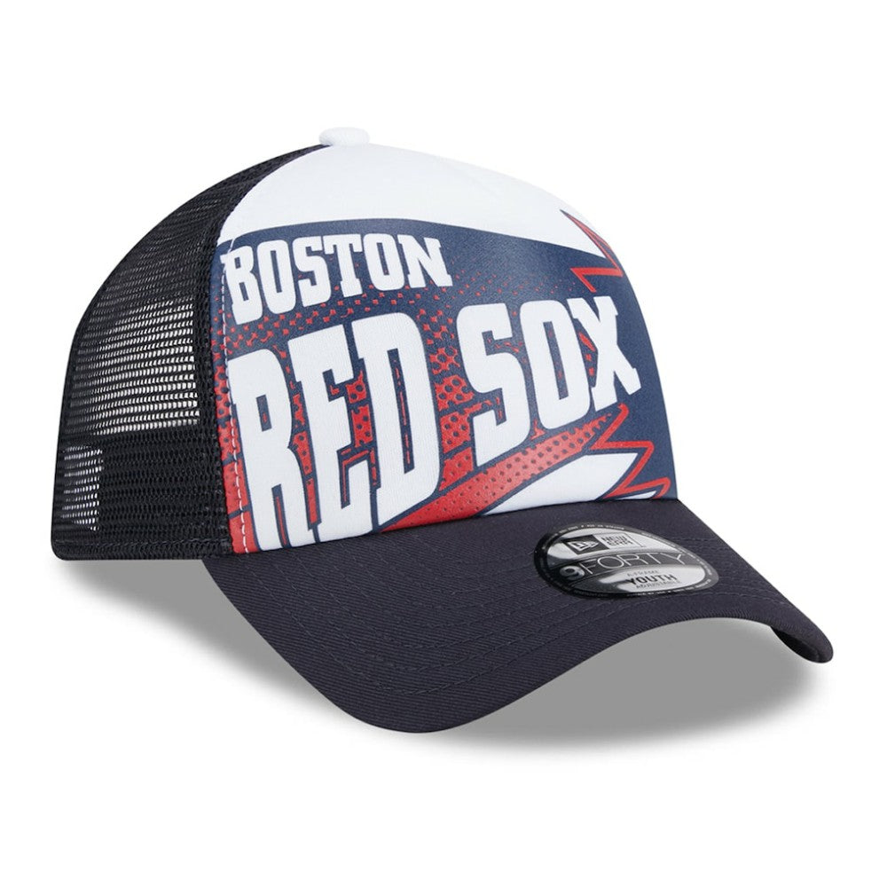 Boston Red Sox Youth Boom 9FORTY Adjustable Hat - Navy | New Era